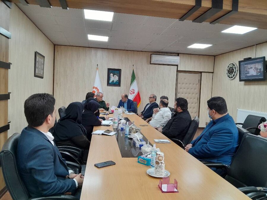 نشست مشترک سرپرست بهزیستی گیلان با مسئول بسیج سازندگی سپاه قدس گیلان