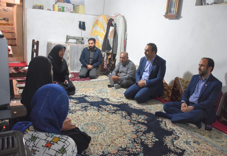 دیدار مدیرکل بهزیستی با مددجویان شهرستان سنقروکلیایی