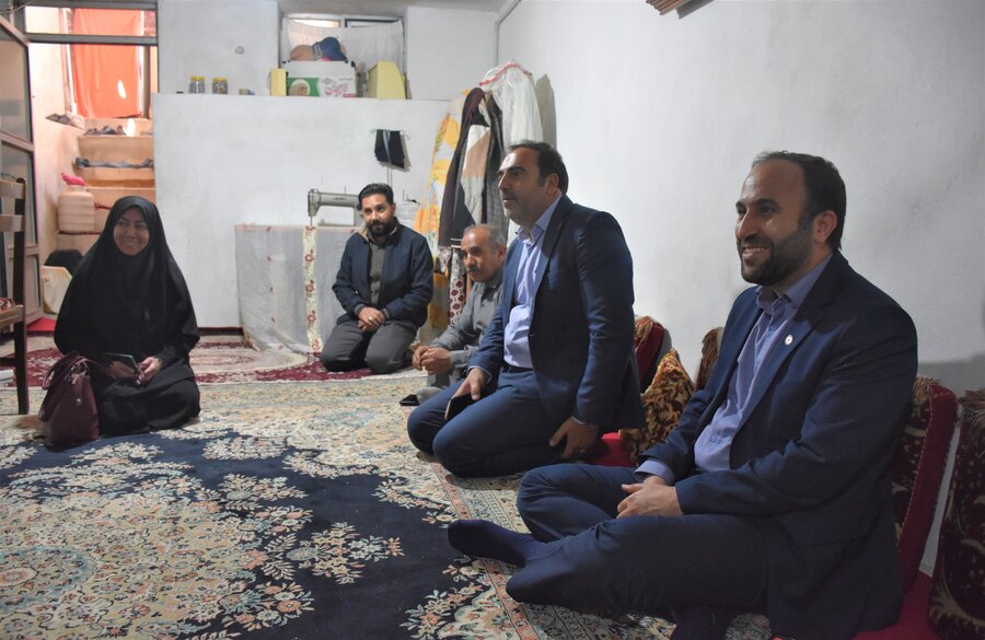 دیدار مدیرکل بهزیستی با مددجویان شهرستان سنقروکلیایی