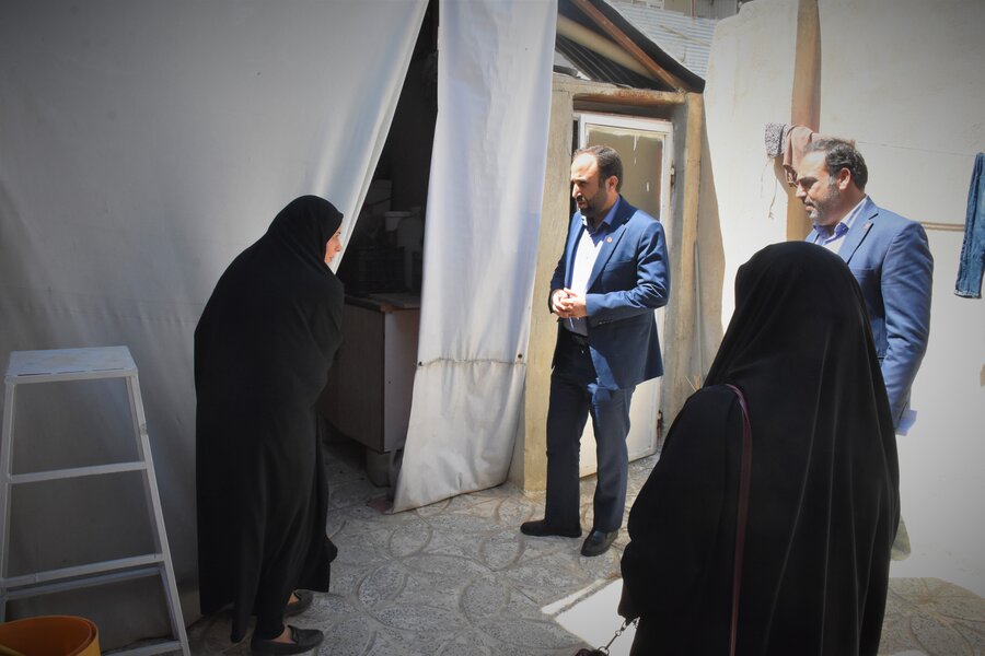 دیدار مدیرکل بهزیستی با مددجویان شهرستان سنقروکلیایی
