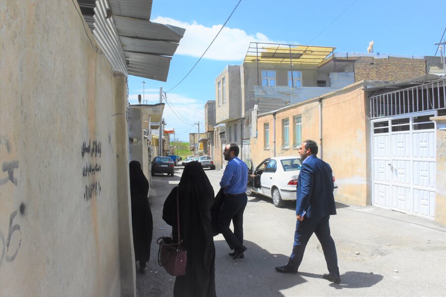 دیدار مدیرکل بهزیستی با مددجویان شهرستان سنقروکلیایی