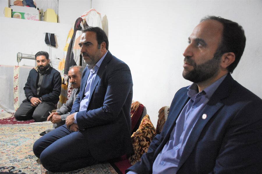 دیدار مدیرکل بهزیستی با مددجویان شهرستان سنقروکلیایی