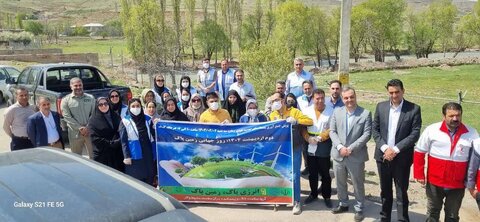 حضور توانخواهان در مراسم پاکسازی طبیعت و روز  گرامیداشت زمین پاک در شهرستان طالقان