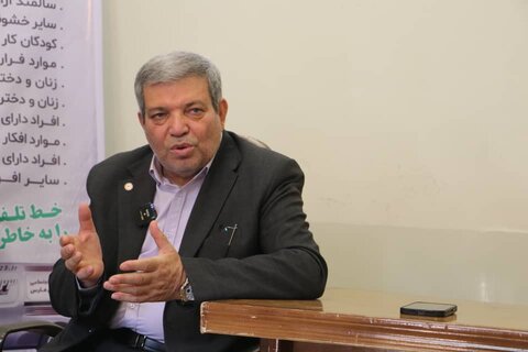 بازدید رئیس سازمان بهزیستی از مرکز امداد اجتماعی بهزیستی فارس در حرم حضرت احمد بن موسی (ع)