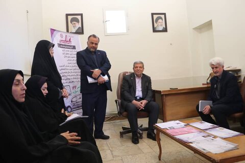 بازدید رئیس سازمان بهزیستی از مرکز امداد اجتماعی بهزیستی فارس در حرم حضرت احمد بن موسی (ع)