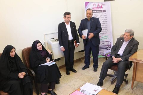 بازدید رئیس سازمان بهزیستی از مرکز امداد اجتماعی بهزیستی فارس در حرم حضرت احمد بن موسی (ع)