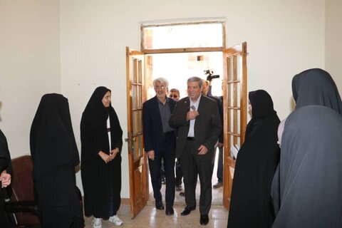 بازدید رئیس سازمان بهزیستی از مرکز امداد اجتماعی بهزیستی فارس در حرم حضرت احمد بن موسی (ع)