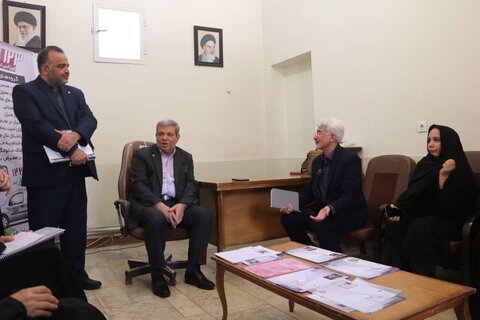 بازدید رئیس سازمان بهزیستی از مرکز امداد اجتماعی بهزیستی فارس در حرم حضرت احمد بن موسی (ع)