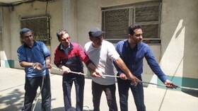 شهرستان تهران| برگزاری مسابقات طناب زنی و طناب کشی در مرکز شهید نواب صفوی