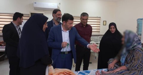 بازدید مدیرکل دادگستری استان بوشهر از مراکز توانبخشی و نگهداری سالمندان با هدف بررسی میدانی وضعیت خدمات‌رسانی