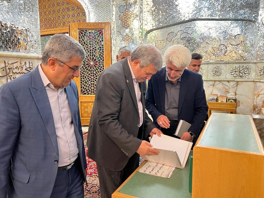بازدید رئیس سازمان بهزیستی کشور از محل مناسب سازی شده ویژه افراد دارای معلولیت در حرم مطهر حضرت احمد بن موسی شاهچراغ علیه السلام 