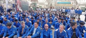 شمیرانات | حضور بسیجیان فعال شهرستان در آیین تجدید میثاق جامعه کار و تولید با آرمان های امام راحل (ره)