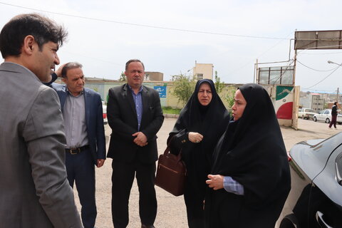 گزارش تصویری| بازدید مسئولان از کانتینر های کلینیک سیار خیریه نورآوران سلامت در شهرستان نمین
