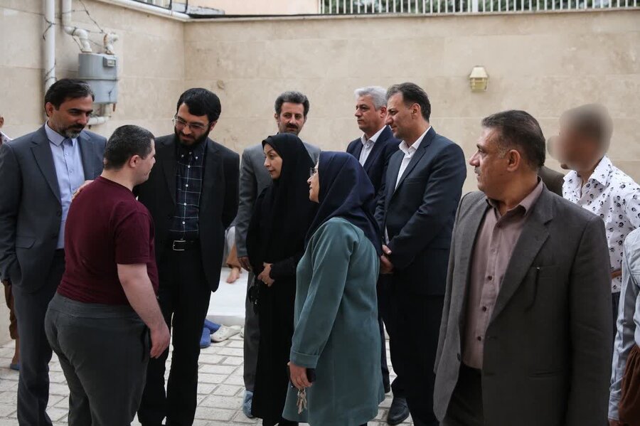 بازدید دکتر سجاد سنگسری مشاور وزیر و رئیس  مرکز بازرسی ، ارزیابی عملکرد و ارتباطات مردمی وزارت تعاون کار و رفاه اجتماعی از مرکز نگهداری امین