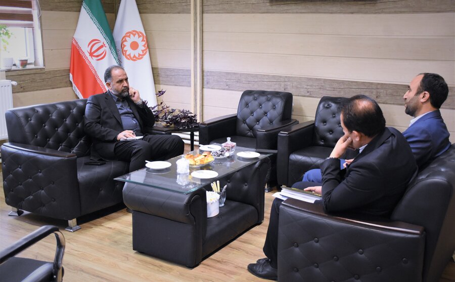 دیدار معاون هماهنگی امور اقتصادی استانداری کرمانشاه با مدیرکل بهزیستی