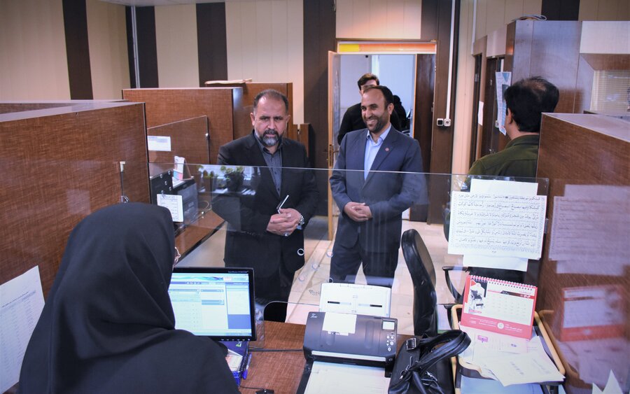 بازدید دکتر خانپور (استانداری) از بهزیستی استان کرمانشاه