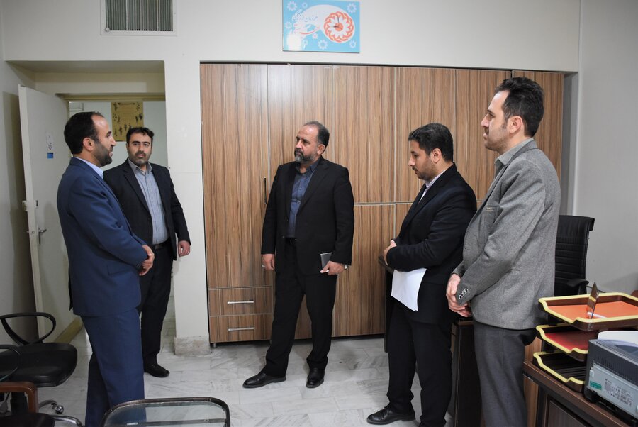 بازدید دکتر خانپور (استانداری) از بهزیستی استان کرمانشاه