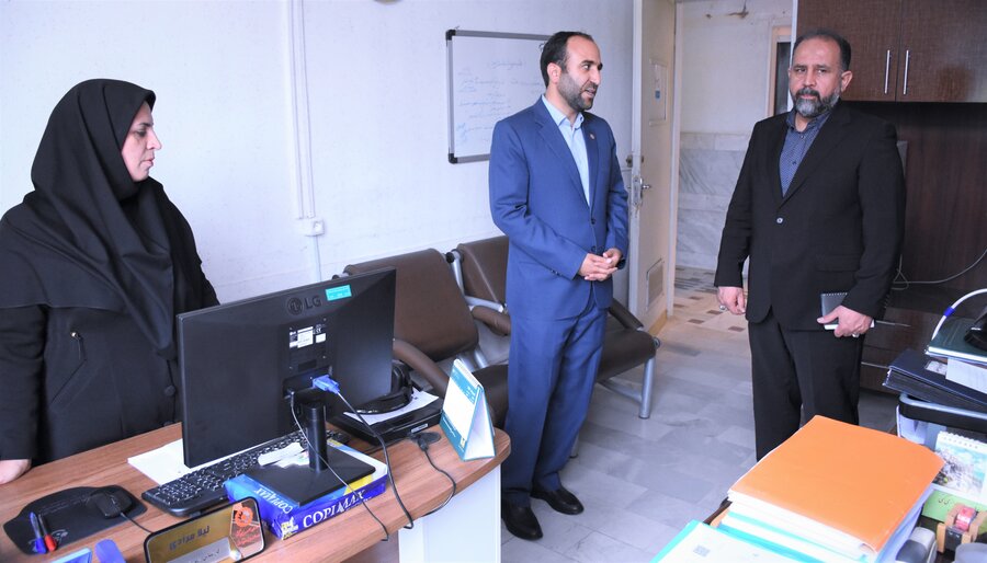 بازدید دکتر خانپور (استانداری) از بهزیستی استان کرمانشاه