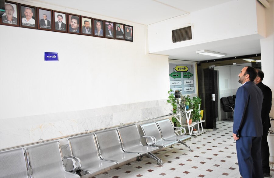 بازدید دکتر خانپور (استانداری) از بهزیستی استان کرمانشاه