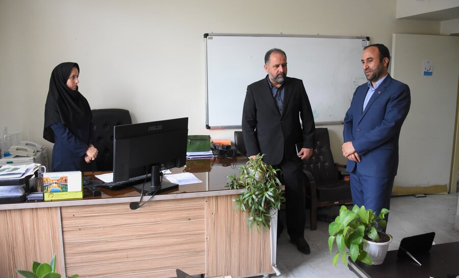 بازدید دکتر خانپور (استانداری) از بهزیستی استان کرمانشاه
