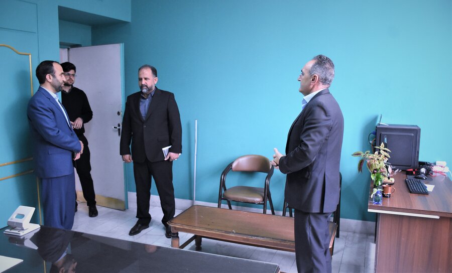 بازدید دکتر خانپور (استانداری) از بهزیستی استان کرمانشاه