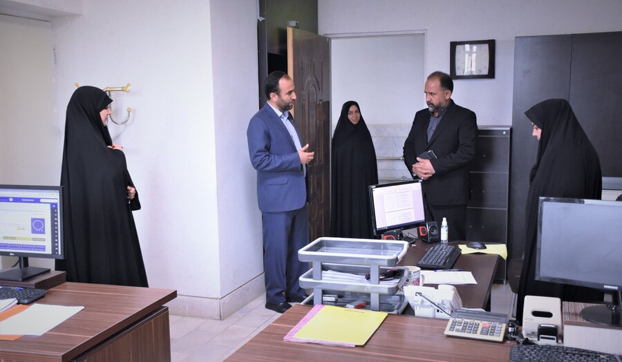 بازدید دکتر خانپور (استانداری) از بهزیستی استان کرمانشاه