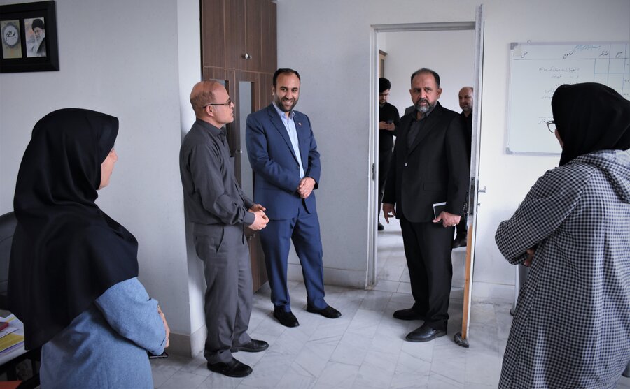 بازدید دکتر خانپور (استانداری) از بهزیستی استان کرمانشاه