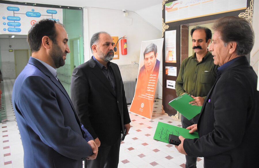 بازدید دکتر خانپور (استانداری) از بهزیستی استان کرمانشاه