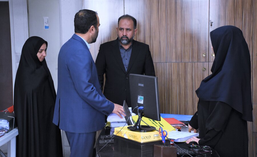 بازدید دکتر خانپور (استانداری) از بهزیستی استان کرمانشاه