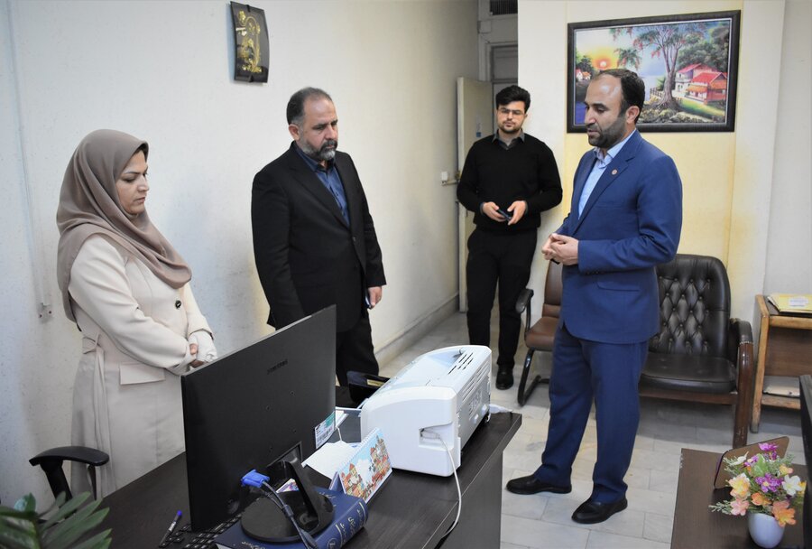 بازدید دکتر خانپور (استانداری) از بهزیستی استان کرمانشاه