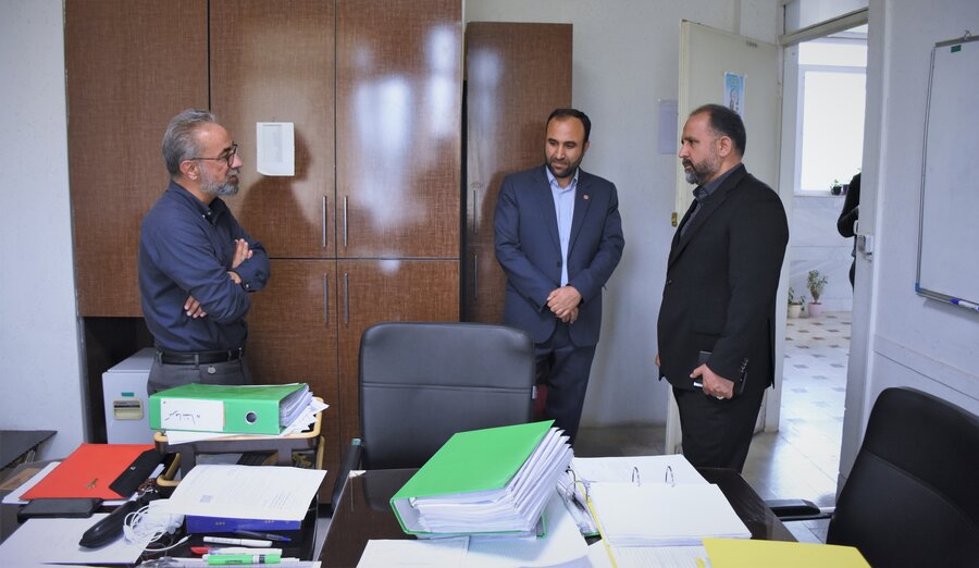 بازدید دکتر خانپور (استانداری) از بهزیستی استان کرمانشاه