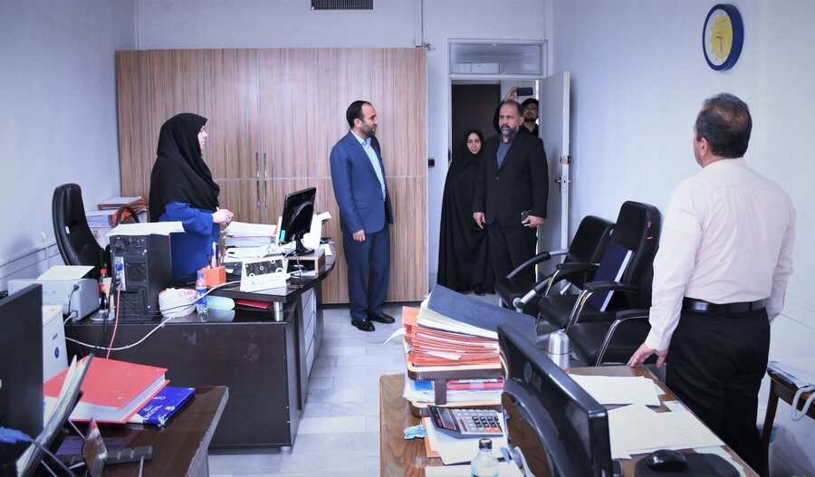 بازدید دکتر خانپور (استانداری) از بهزیستی استان کرمانشاه