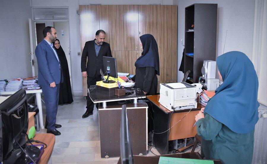 بازدید دکتر خانپور (استانداری) از بهزیستی استان کرمانشاه