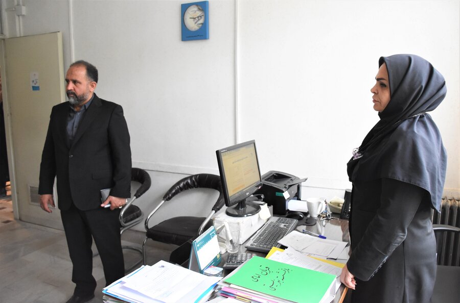 بازدید دکتر خانپور (استانداری) از بهزیستی استان کرمانشاه