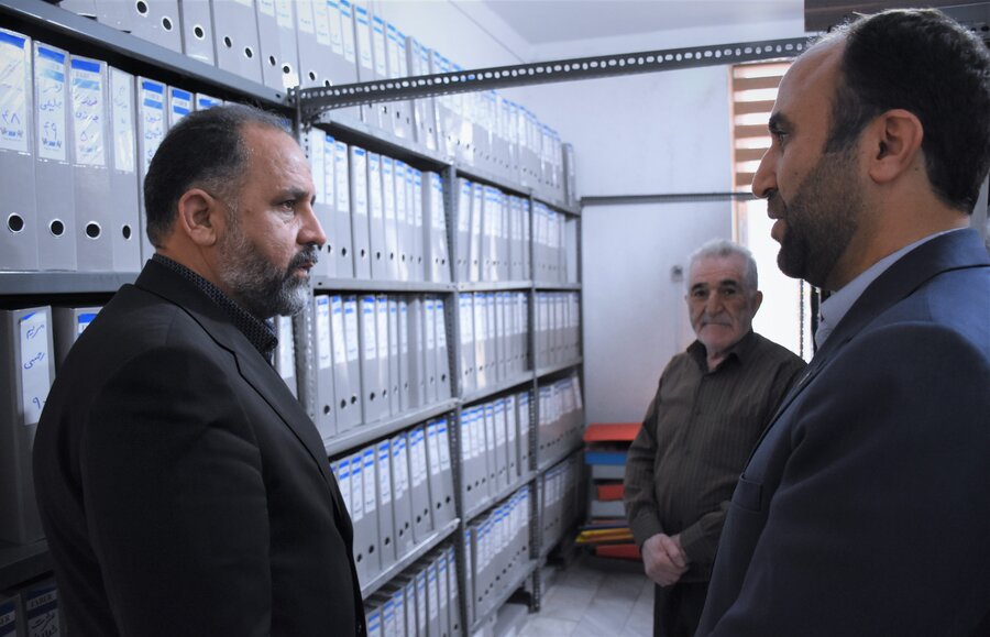 بازدید دکتر خانپور (استانداری) از بهزیستی استان کرمانشاه