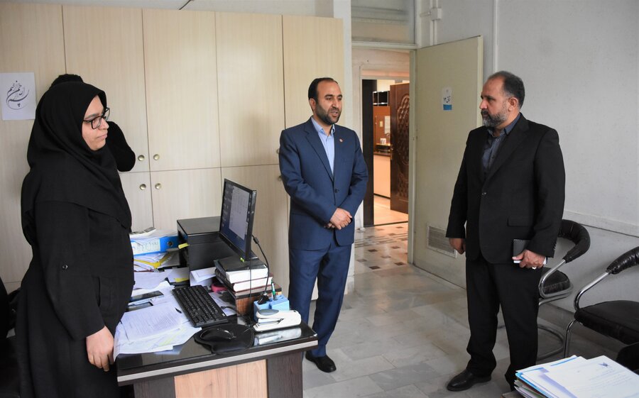 بازدید دکتر خانپور (استانداری) از بهزیستی استان کرمانشاه
