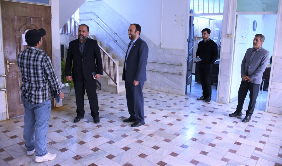 بازدید دکتر خانپور (استانداری) از بهزیستی استان کرمانشاه