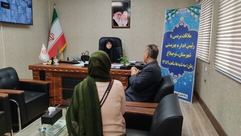 ساوجبلاغ | ملاقات مردمی رئیس بهزیستی شهرستان ساوجبلاغ با جامعه هدف محترم