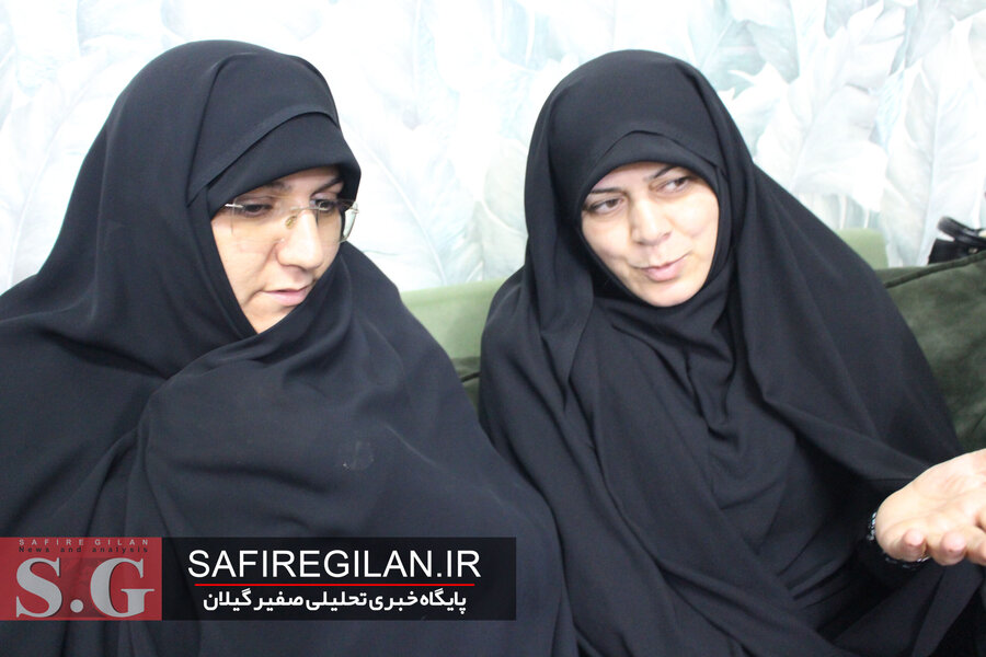 حضور مسئول بسیج جامعه زنان سپاه قدس گیلان در خانه شبانه روزی دخترانه شایگان
