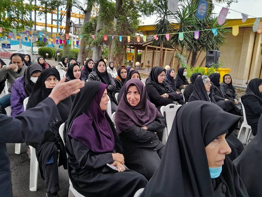 مراسم استقبال از خادمین امام رضا در بهزیستی گیلان