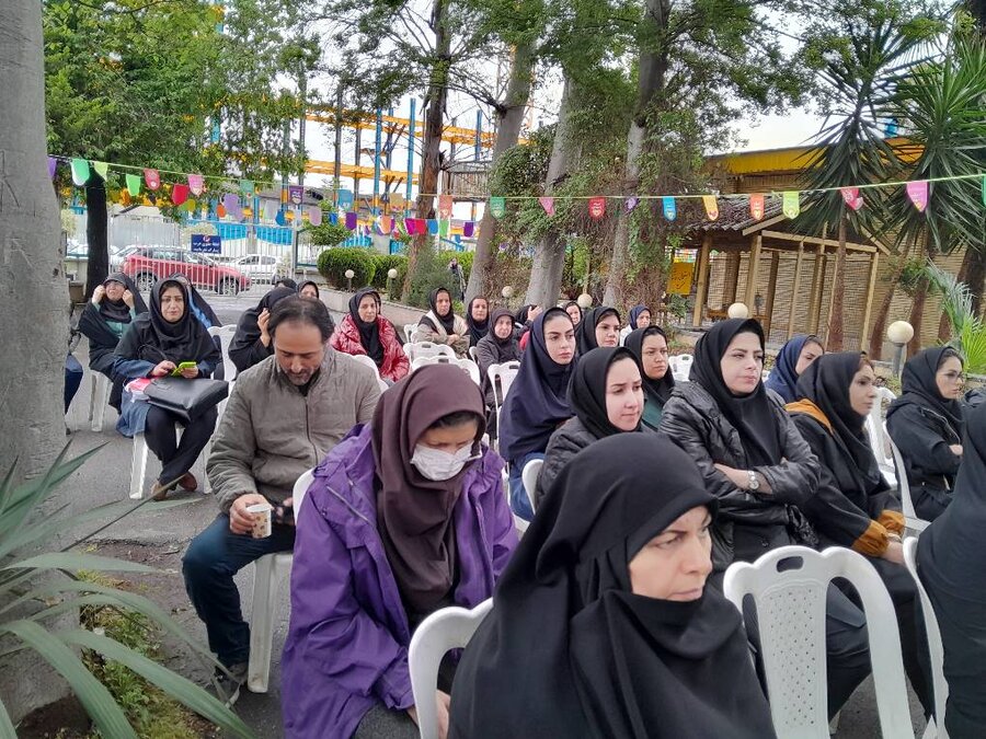 مراسم استقبال از خادمین امام رضا در بهزیستی گیلان