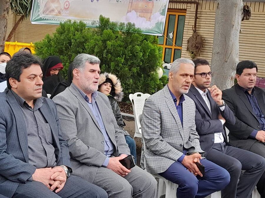 مراسم استقبال از خادمین امام رضا در بهزیستی گیلان