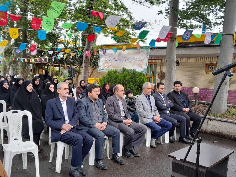 مراسم استقبال از خادمین امام رضا در بهزیستی گیلان