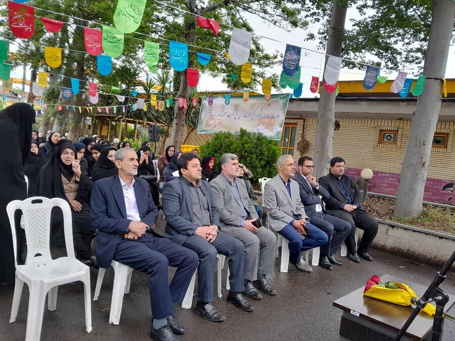 مراسم استقبال از خادمین امام رضا در بهزیستی گیلان