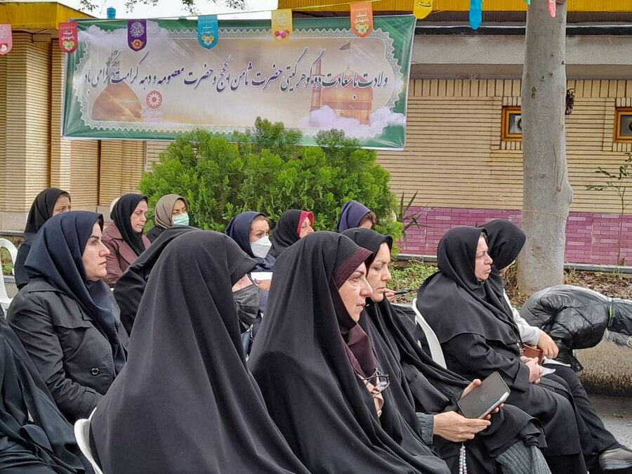 مراسم استقبال از خادمین امام رضا در بهزیستی گیلان