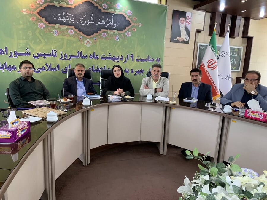 برگزاری جلسه اعضای شورای شهرستان مهاباد با حضور رئیس اداره بهزیستی و هیئت مدیره جامعه معلولین