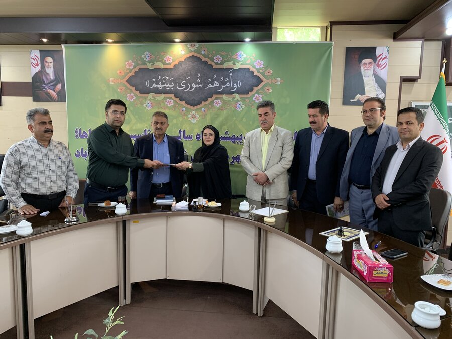 برگزاری جلسه اعضای شورای شهرستان مهاباد با حضور رئیس اداره بهزیستی و هیئت مدیره جامعه معلولین