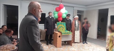 ساوجبلاغ | حضور کاروان زیر سایه خورشید و خادمان بارگاه ملکوتی امام رضا در دیدار با فرزندان خانه ولیعصر (عج)