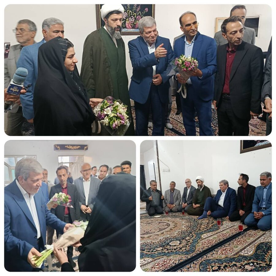 دیدار معاون وزیر تعاون، کار و رفاه اجتماعی با خانواده جان‌باخته حادثه معدنجوی طبس