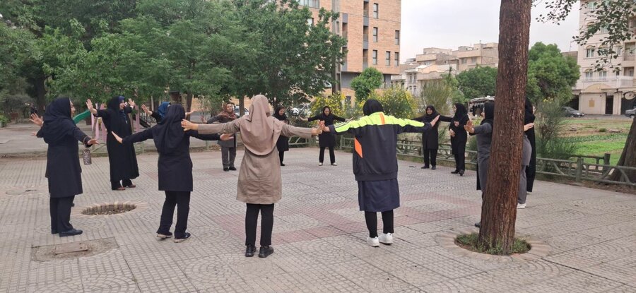 شهرری | برگزاری برنامه‌های ورزشی ویژه کارکنان بهزیستی شهرستان ری به مناسبت هفته سلامت